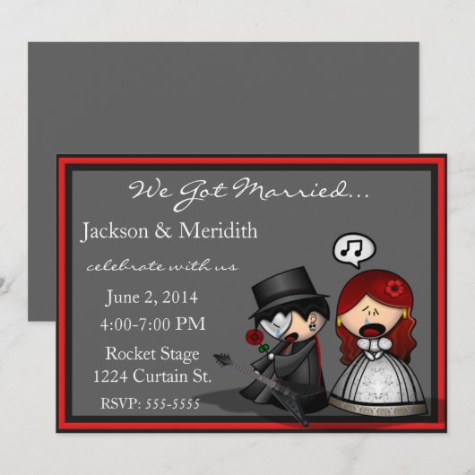 Dramatische Vlucht uit het Theater / Ontvangst Aan Kaart (Voorkant / Achterkant)