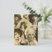 Dramatische vrouwen uit het verleden briefkaart (Staand voorkant)