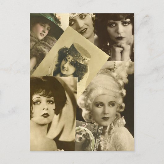 Dramatische vrouwen uit het verleden briefkaart (Voorkant)