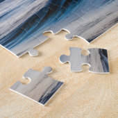 Dramatische Vuurtoren Zeegezicht met Stormachtige  Legpuzzel (Zijkant)