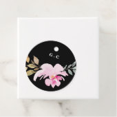 Dramatische Waterverf Florals Wedding Gift Bedankjes Labels (In situ)