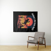 Dramatische westerse sprong midden in de zonsonder wandkleed (In Situ (horizontaal))