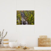 Dramatische Whitewater Herfsten in het najaar Poster (Keuken)