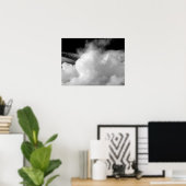 Dramatische wolken (B&W) Poster (Thuiskantoor)