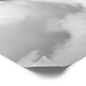Dramatische wolken (B&W) Poster (Hoek)