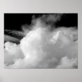 Dramatische wolken (B&W) Poster (Voorkant)