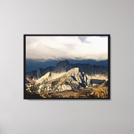 DRAMATISCHE WOLKEN BOVEN SIERRA NEVADA LANDSCHAP CANVAS AFDRUK