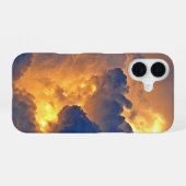 Dramatische wolkenformatie iPhone 16 hoesje (Achterkant horizontaal)