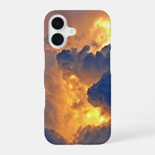 Dramatische wolkenformatie iPhone 16 hoesje (Achterkant)