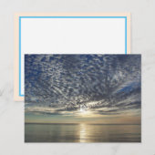 Dramatische zon met wolken en oceaan briefkaart (Voorkant / Achterkant)