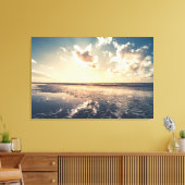 Dramatische zonneslandschapsfoto canvas afdruk (Insitu (Woonkamer))