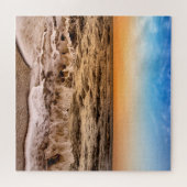 Dramatische Zonnestrand Waves Napels Florida Legpuzzel (Horizontaal)