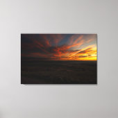 Dramatische zonsopgang canvas afdruk (Voorkant)