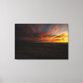 Dramatische zonsopgang canvas afdruk