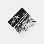 Dramatische zwarte en witte moderne bamboe servet (Hoek)