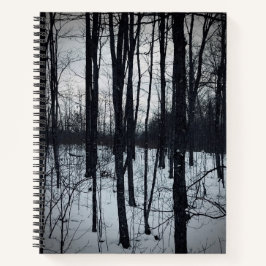 Dramatische zwarte en witte Notitieboek