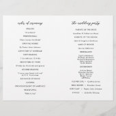 Dramatische zwarte en witte Waterverf Floral Weddi (Achterkant)