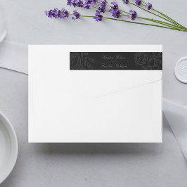 Dramatische zwarte op Black Floral Wreath Wedding