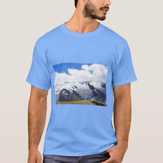 Dramatische Zwitserse alpenmode T-shirt (Voorkant)