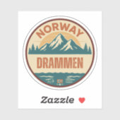 Drammen, Noorwegen Norway Sticker (Vel)