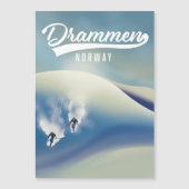 Drammen Noorwegen ski poster (Voorkant)