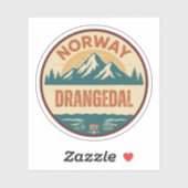 Drangedal, Noorwegen Norway Sticker (Vel)