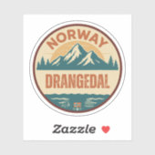 Drangedal, Norge Noorwegen Sticker (Vel)