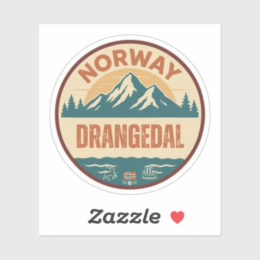 Drangedal, Norge Noorwegen Sticker (Vel)