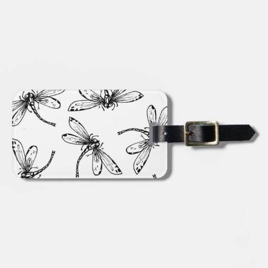 Drangonflies Bagagelabel (Voorkant horizontaal)