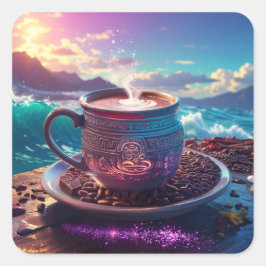 DRANK DER GODEN - COCOA VIERKANTE STICKER
