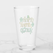 Drank Drinken Gedronken St. Patrick's Day Glas (Achterkant)