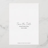 Drank Eten en Slechte Dansbewegingen Grappig Save Folie Uitnodiging (Achterkant)