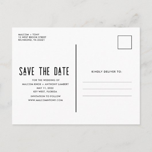 Drank, Eten, Slecht Dansen Leuk LGBT Gay Sla de Da Aankondigingskaart (Achterkant)