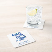 Drank Eten & Slecht Dansen Trouwdatum Informele Kartonnen Onderzetters (Insitu)