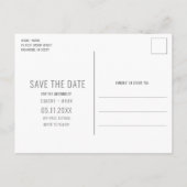 Drank, Eten, Slechte Dans Grappige Bruiloft Save t Aankondigingskaart (Achterkant)