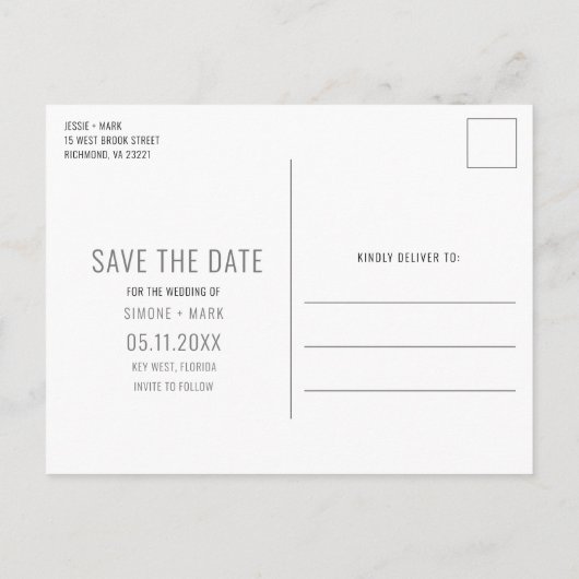 Drank, Eten, Slechte Dans Grappige Bruiloft Save t Aankondigingskaart (Achterkant)