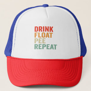 Drank Float Plas Herhaal Grappig Kanoën Paddelen Trucker Pet