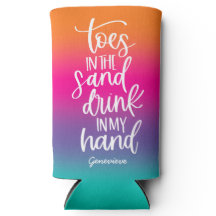 Drank in mijn Hand Mooie Tekst Ontwerp Gradiënt