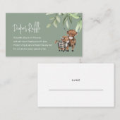 Drank Kaart Groene Koe Thema in Raffle (Voorkant / Achterkant)