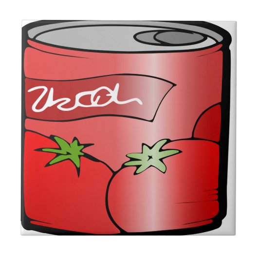 drank kan sap tomaat drinken tegeltje (Voorkant)