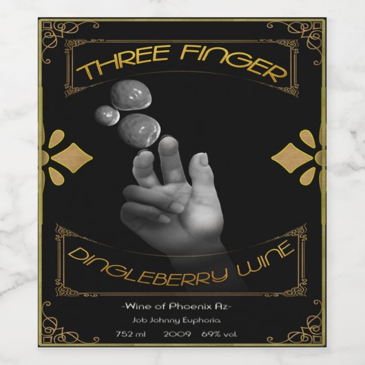 Drank Label Set Front TFDW Wijn Etiket (Enkel label)