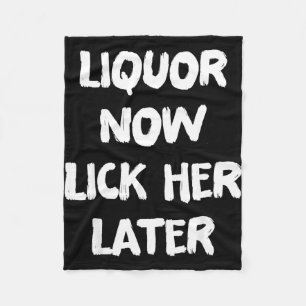 Drank lik haar later leuk drinken vrijgezellenfees fleece deken