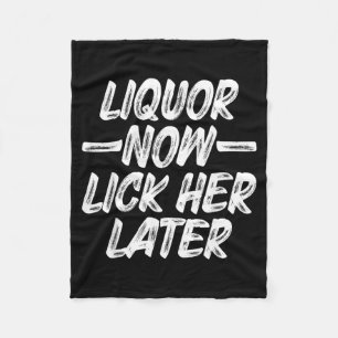 Drank Lik Haar Later Leuk Drinkend Vrijgezellenfee Fleece Deken