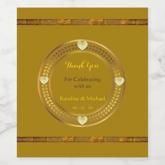 Drank Liquor Bruiloft Evenementen Label Set Wijn Etiket (Enkel label)