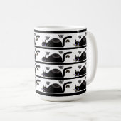 Drank met zwarte katten koffiemok (Voorkant rechts)
