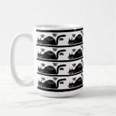 Drank met zwarte katten koffiemok (Links)