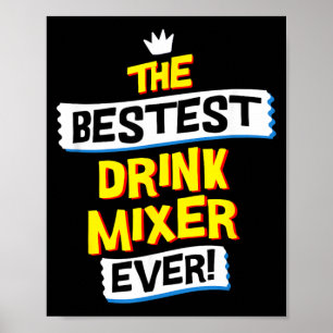 Drank Mixer Baan Beroep Grappige Sarcastische Cita Poster