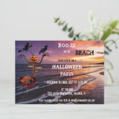 Drank op het strand Halloween Cocktail Party Kaart (Staand voorkant)