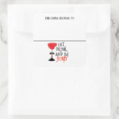 Drank Sticker Marker Naam Heks Halloween Feestje (Tas)