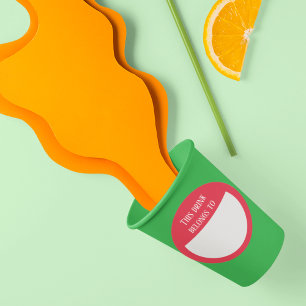 Drank Sticker Marker Naam Labels Feest